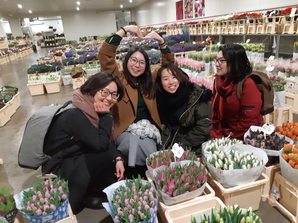 at flower wholesaler