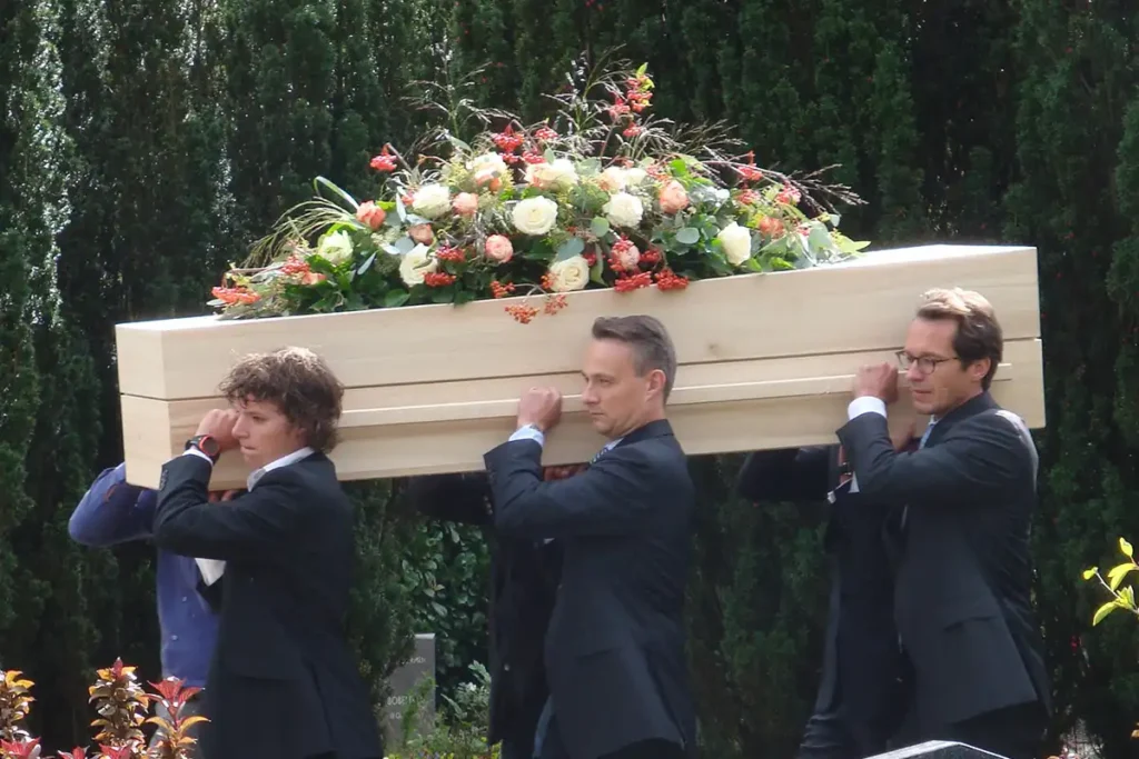 rouwboeketten in Gouda op kist