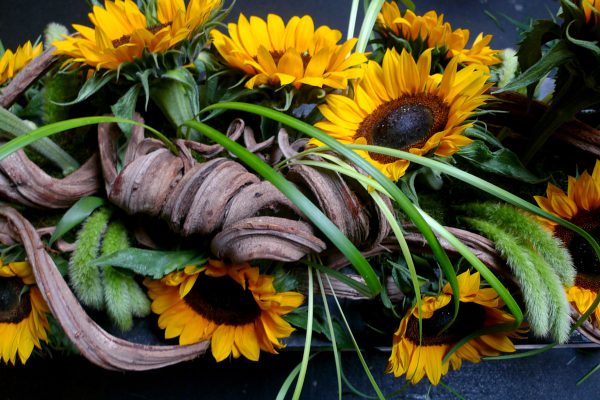 rouwwerk zonnebloem