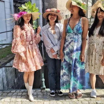 groepsworkshop fashion floral hat